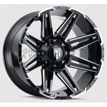 American Truxx Wheel AT-1903 Boom 18 x 9 Black With Natural Accents - AT1903-8937M-12-1