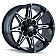 Mayhem Wheels Rampage 8090 - 18 x 9&nbsp;Black With Natural Accents - 8090-8937M18