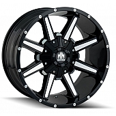 Mayhem Wheels Arsenal 8104 - 18 x 9&nbsp;Black With Natural Face - 8104-8937B