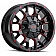 Mayhem Wheels Warrior 8015 - 18 x 9&nbsp;Black With Prism Red Accents - 8015-8937BTR