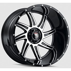 American Truxx Wheel AT-162 Vortex 20 x 10&nbsp;Black With Natural Face - AT162-2136BM-24