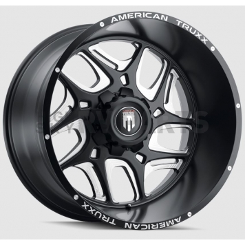 American Truxx Wheel AT-1900 Sweep 20 x 9 Black With Natural Accents - AT1900-2937M-12-1