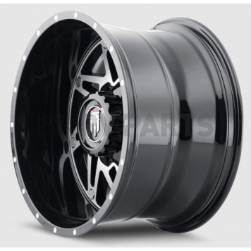 American Truxx Wheel AT-165 Warrior 20 x 12 Black With Natural Face - AT165-2237BM-44-2