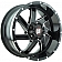 Ballistic Wheels 961 Guillotine - 20 x 9 Gloss Black With Natural Accents - 961290267-12GBX