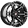 Ballistic Wheels 966 Spartan - 20 x 10 Black With Natural Windows - 966200267-24GBX