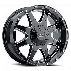 Black Rock Wheel 904B Fury I - 20 x 10&nbsp;Black With Natural Accents - 2022396731