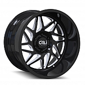 CALI Off-Road Wheel 9112 Gemini - 20 x 12&nbsp;Black With Natural Accents - 9112-2236BM