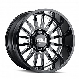 CALI Off-Road Wheel 9110 Summit - 20 x 10&nbsp;Black With Natural Accents - 9110-2136BM