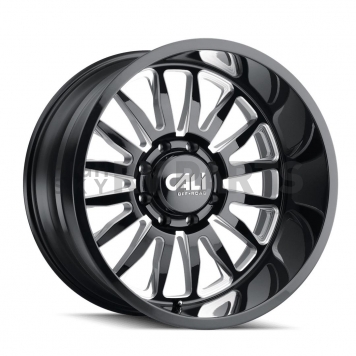 CALI Off-Road Wheel 9110 Summit - 20 x 10 Black With Natural Accents - 9110-2136BM