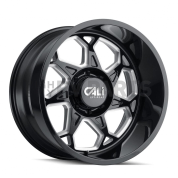 CALI Off-Road Wheel 9111 Sevenfold - 20 x 10&nbsp;Black With Natural Accents - 9111-2136BM