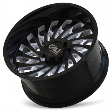 CALI Off-Road Wheel 9108 Switchback - 20 x 12 Black With Natural Accents - 9108-2236BM-2