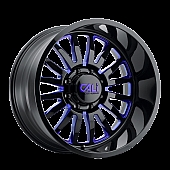 CALI Off-Road Wheel 9110 Summit - 20 x 10&nbsp;Black With Blue Natural Accents - 9110-2136BTB