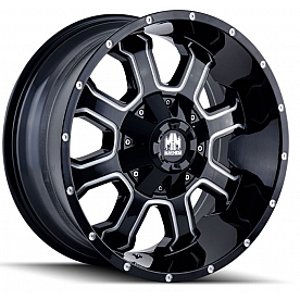 Mayhem Wheels Fierce 8103 - 20 x 10&nbsp;Black With Natural Spokes - 8103-2137M
