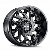 Mayhem Wheels Essex 8112 - 20 x 12&nbsp;Black With Natural Accents - 8112-2237BM