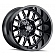 Mayhem Wheels Cogent 8107 - 22 x 12&nbsp;Black With Natural Accents - 8107-2237BM