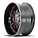 Mayhem Wheels Cogent 8107 - 22 x 12&nbsp;Black With Prism Red Accents - 8107-2237BTR