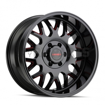 Mayhem Wheels Tripwire 8110 - 20 x 9&nbsp;Black With Prism Red Accents - 8110-2937BTR18-1