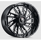 American Truxx Wheel AT-1905 Blade 22 x 12&nbsp;Black With Natural Accents - AT1905-22237M-44