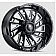 American Truxx Wheel AT-1905 Blade 22 x 12 Black With Natural Accents - AT1905-22237M-44