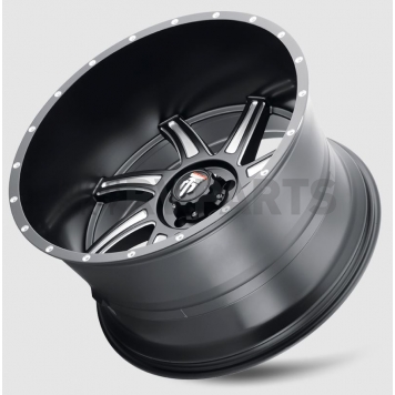 American Truxx Wheel AT-162 Vortex 22 x 12 Black With Natural Accents - AT162-22236M-44-3