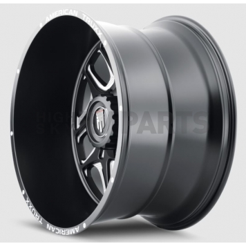 American Truxx Wheel AT-1900 Sweep 22 x 12 Black With Natural Accents - AT1900-22237M-44-2