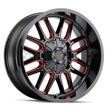 Mayhem Wheels Cogent 8107 - 22 x 10&nbsp;Black With Prism Red Accents - 8107-22137BTR