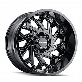 Mayhem Wheels Essex 8112 - 22 x 12&nbsp;Black With Natural Accents - 8112-22237BM