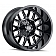 Mayhem Wheels Cogent 8107 - 22 x 10 Black With Natural Accents - 8107-22137BM