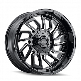 Mayhem Wheels Flywheel 8111 - 22 x 10&nbsp;Black With Natural Accents - 8111-22137BM