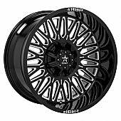 RBP Wheel 02R Tycoon - 22 x 10&nbsp;Black With Natural Accents - 02R-2210-70-12BG
