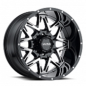 Ultra Wheel Carnivore 254 - 22 x 12&nbsp;Black With Diamond Cut Face - 254-2235U44