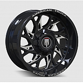 American Truxx Wheel AT-1913 Destiny 24 x 14&nbsp;Black With Natural Accents - AT1913-24437M-76
