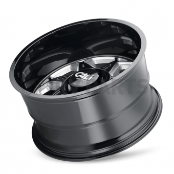 CALI Off-Road Wheel 9111 Sevenfold - 24 x 12 Black With Natural Accents - 9111-24236BM-2