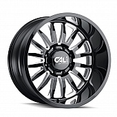 CALI Off-Road Wheel 9110 Summit - 24 x 14&nbsp;Black With Natural Accents - 9110-24436BM