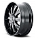 Mazzi Wheels Rolla 374 - 24 x 9.5 Black With Natural Accents - 374-24937B