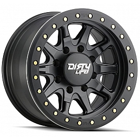 Dirty Life Race Wheels 9304 DT-2 Dual-Tek - 17 x 9&nbsp;Black With Simulated Beadlock Ring - 9304-7936MB12