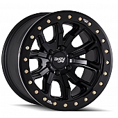 Dirty Life Race Wheels 9303 DT-1 Dual-Tek - 17 x 9 &nbsp;Black With Simulated Beadlock Ring - 9303-7936MB12