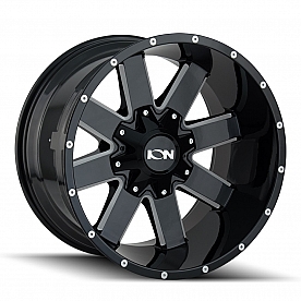 ION Wheels Series 141 - 17 x 9 Black With Natural Accents  - 141-7937M