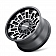 Mayhem Wheels Cortex 8113 - 17 x 9 Black With Natural Dark Tinted Face - 8113-7937TM