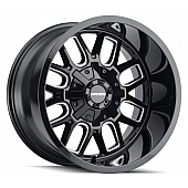 Mayhem Wheels Cogent 8107 - 17 x 9&nbsp;Black With Natural Accents - 8107-7937BM