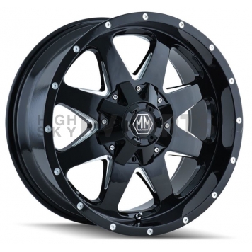 Mayhem Wheels Tank 8040 - 17 x 9&nbsp;Black With Natural Accents - 8040-7937B