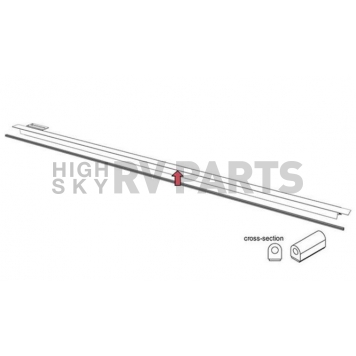 BAK Industries Tonneau Cover Rail RAILS-26506BT-1