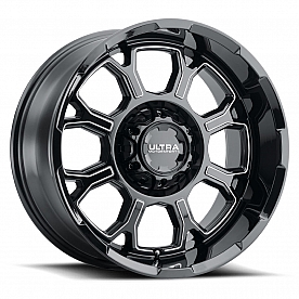 Ultra Wheel Commander 124 - 20 x 10&nbsp;Black With Natural Accents - 124-2135BM19