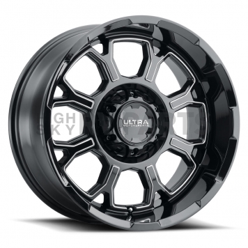 Ultra Wheel Commander 124 - 20 x 10 Black With Natural Accents - 124-2135BM19