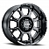 Ultra Wheel Commander 124 - 20 x 10 Black With Natural Accents - 124-2135BM19