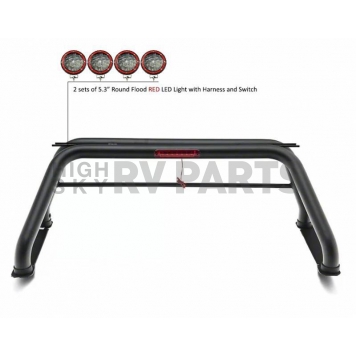 Black Horse Offroad Truck Bed Bar RB001BK-PLFR-3