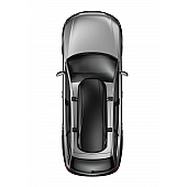Thule Cargo Box Carrier - 17 Cubic Feet Capacity Dual Side Opening Matte Black - 625