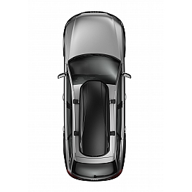 Thule Cargo Box Carrier - 17 Cubic Feet Capacity Dual Side Opening Matte Black - 625
