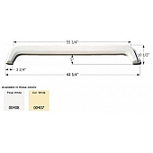Icon Universal Fender Skirt 63-3/4 inch x 10-1/2 inch -  White ABS - 00408