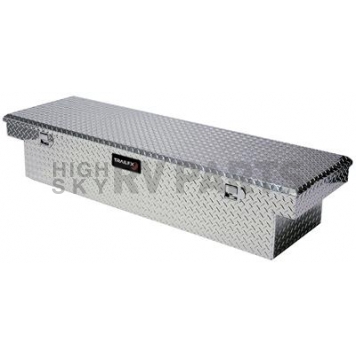 TrailFX Tool Box - Crossover 16 Gauge Aluminum 7.6 Cubic Feet Angled - 110601